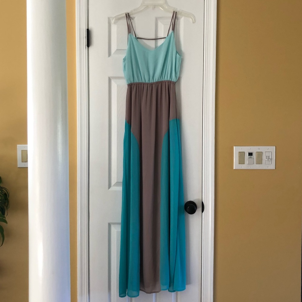 Lulu’s Color-block Maxi Dress | Size S